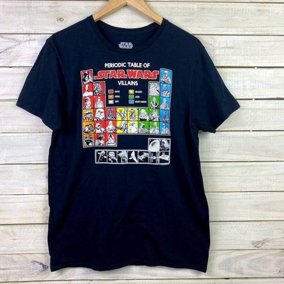 Star Wars Periodic Table Of Villains Men's Large